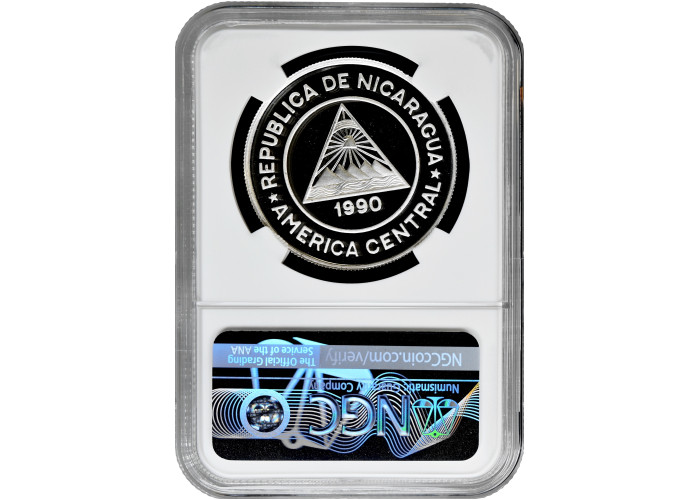 Nicaragua 10000 cordobas 1989, NGC PF69 UC, "Discovery of Nicaragua" Top Pop