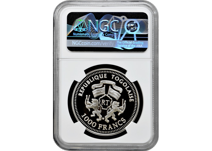 Togo 1000 Franken 2005, NGC PF68 UC, "Gefährdete Wildtiere Propithecus Verreauxi"