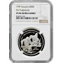 Tanzania 200 shillings 1999, NGC PF69 UC, "Wildlife of Africa - Chimpanzee"