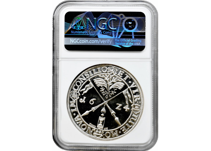 Hesse-Kassel 1 thaler 1624 (1975), NGC PF68 UC RESTRIKE, "Landgraviate"