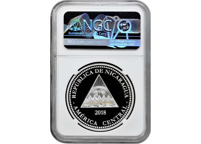 Nicaragua 100 cordobas 2018, NGC PF69 UC, "Wildlife of Nicaragua - Jaguar"