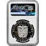 Panama 5 balboas 1988, NGC PF67 UC, "Red Baron" silver coin