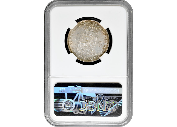 Netherlands 1 gulden 1898, NGC MS61, "Queen Wilhelmina (1890 - 1948)"