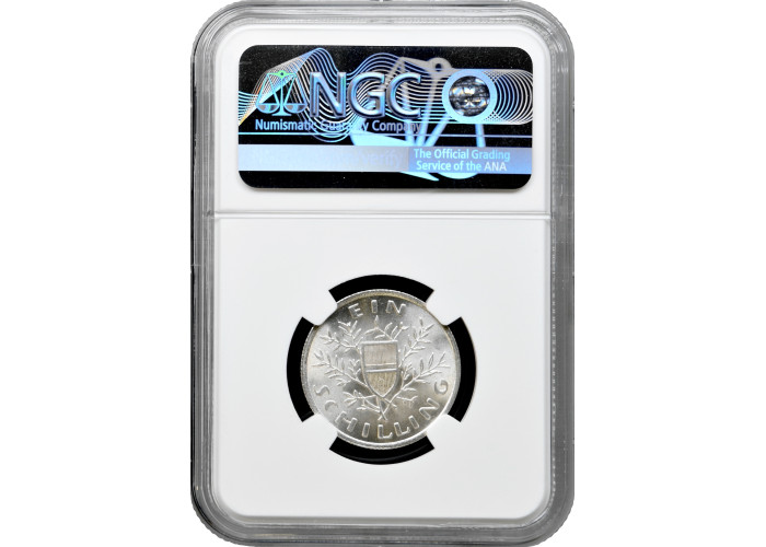Австрия 1 шиллинг 1932 г., NGC MS64, "Первая Республика (Шиллинг) (1925 - 1938)"