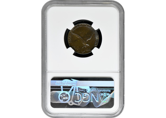 Vatican City 10 centesimi 1942, NGC MS64, "Pope Pius XII (1939 - 1958)"