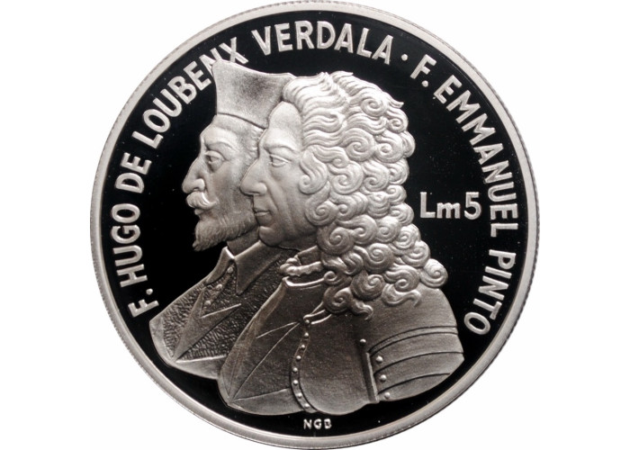 Мальта 5 лир 1993 г., NGC PF69 UC, "400-летие - Университет Мальты"