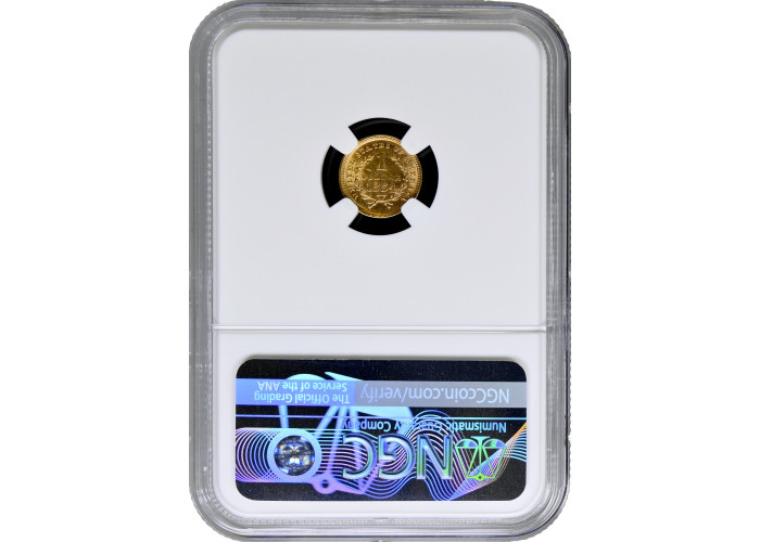 USA 1 Dollar 1854, NGC AU58, "Liberty Head - Type 1" Goldmünze