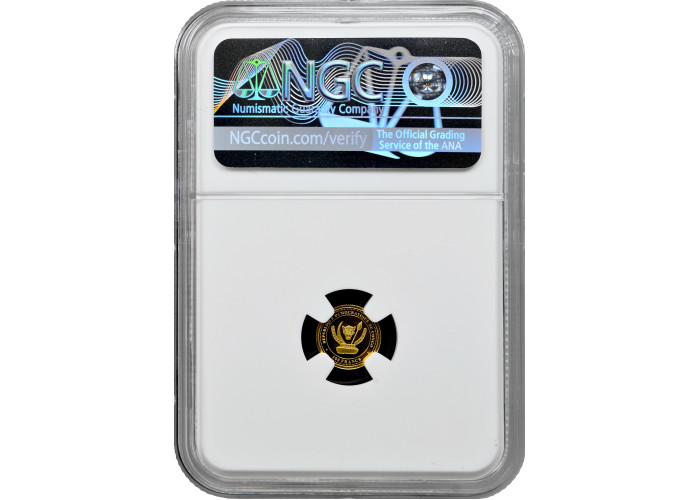 Kongo 100 Franken 2017, NGC PF69 UC, "Fauna Afrikas - Elefant" Top Pop Goldmünze