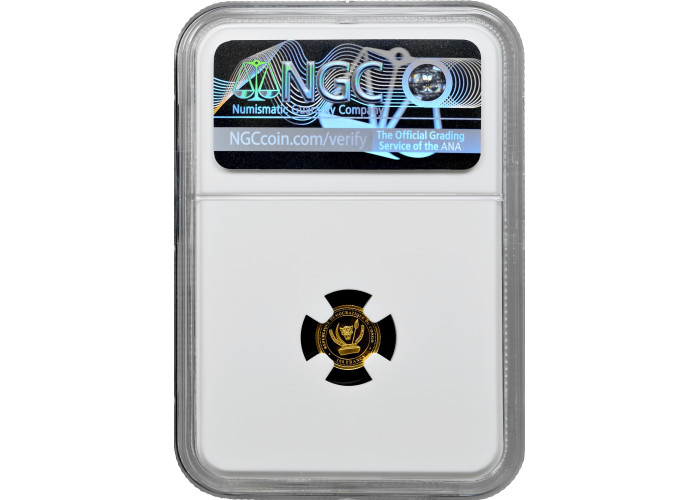 Kongo 100 Franken 2017, NGC PF69 UC, "Fauna Afrikas - Löwe" Top Pop Goldmünze