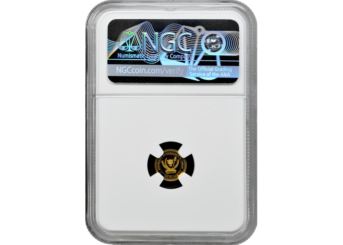 Kongo 100 Franken 2017, NGC PF69 UC, "Fauna Afrikas - Leopard" Top Pop Goldmünze