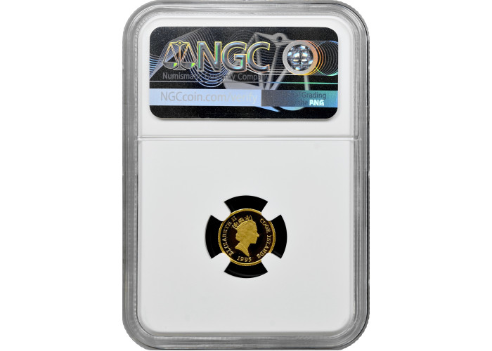 Cookinseln 20 Dollar 1995, NGC PF70 UC, "Erster Mensch auf dem Mond" Goldmünze