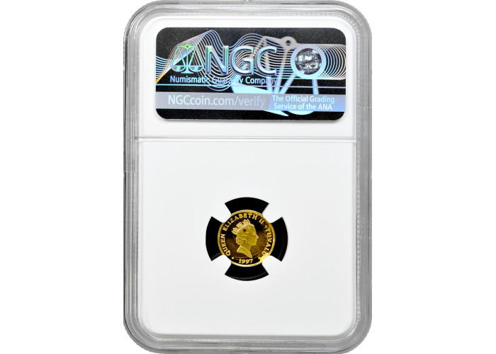 Tuvalu 20 Dollar 1997, NGC PF68 UC, "Tod von Prinzessin Diana" Goldmünze