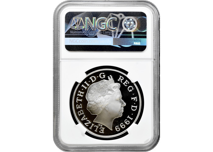 Great Britain 5 pounds 1999, NGC PF68 UC, "Princess Diana Memorial"