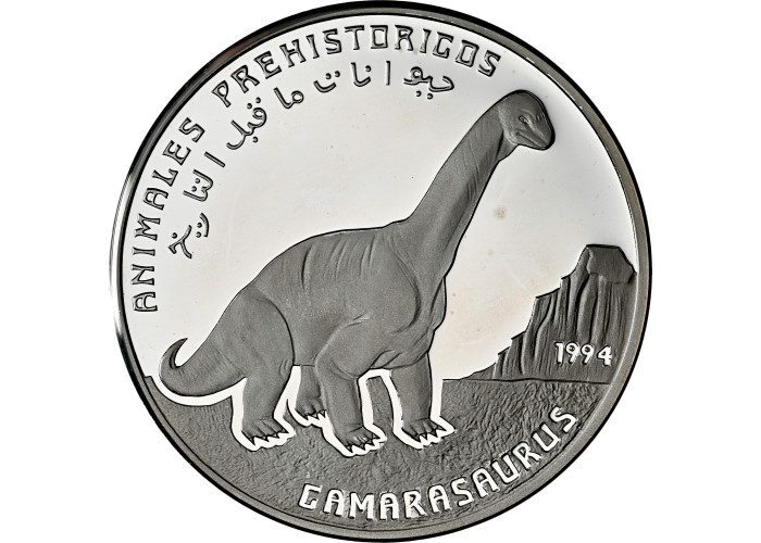 Westliche Sahara 500 Peseten 1994, NGC PF68 UC, "Camarasaurus" Top Pop
