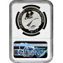 Лаос 50 кипов 1995 г., NGC PF69 UC, "Доисторические животные - Мегалозавр" Top Pop