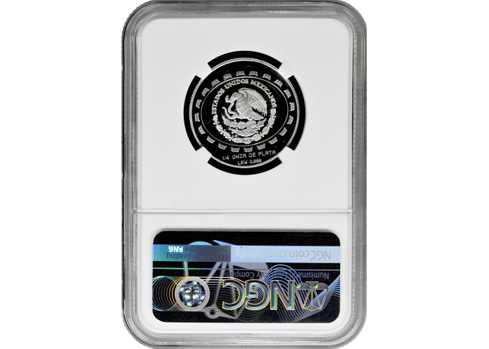 Мексика 1 песо 1997 г. Mo, NGC PF68 UC, "Теотиуакан - диск смерти"