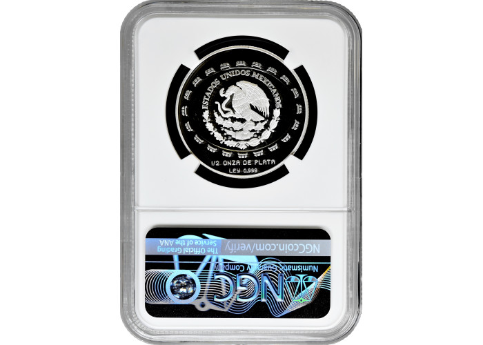 Мексика 2 песо 1997 г. Mo, NGC PF69 UC, "Теотиуакан - диск смерти"