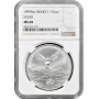 Мексика 1 онза 1999 г. Mo, NGC MS69, "Серебряная инвестиционная монета "Свобода"