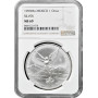 Мексика 1 онза 1999 г. Mo, NGC MS69, "Серебряная инвестиционная монета "Свобода"