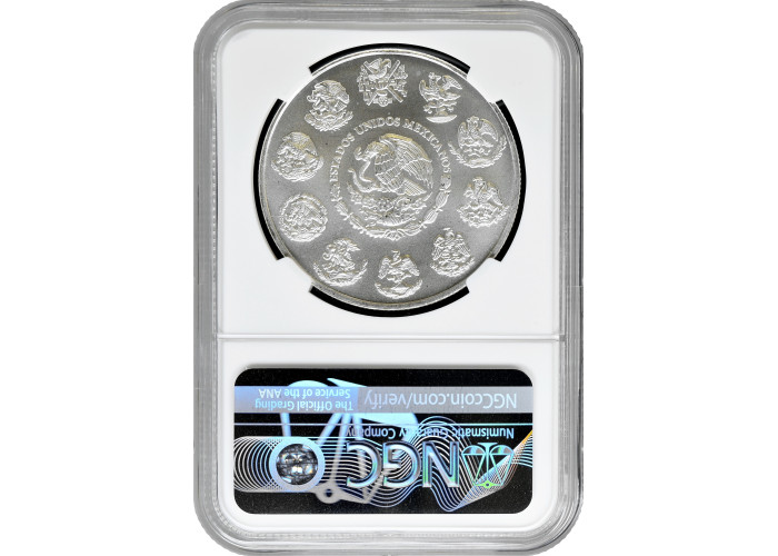 Мексика 1 онза 2007 г., NGC MS68, "Серебряная инвестиционная монета "Libertad"