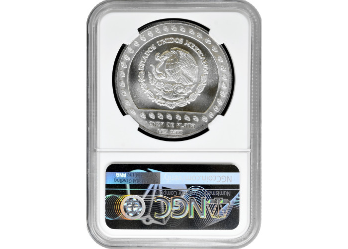 Мексика 100 песо 1992 г. Mo, NGC MS68, "Guerrero Aguil (Воины-орлы)"