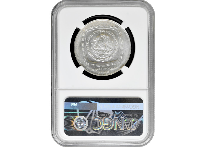 Мексика 2 песо 1998 г. Mo, NGC MS68, "Ольмеки - Senor De Las Limas" Top Pop
