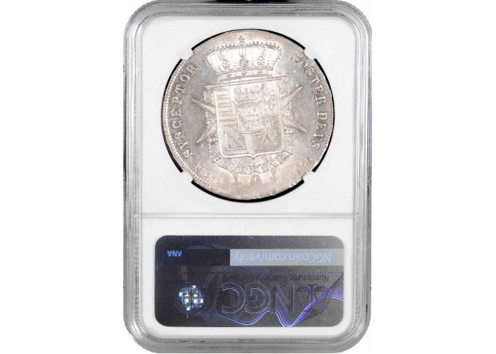 Toskana 4 Florin 1856, NGC MS63, "Großherzog Leopold II (1824 - 1859)"