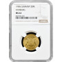 Hamburg 20 mark 1900 J, NGC MS62, "Free City (1871 - 1918)" gold coin
