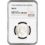 Netherlands 1 gulden 1914, NGC MS63, "Queen Wilhelmina (1890 - 1948)"
