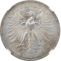 Frankfurt 1 thaler 1862, NGC MS63, "German Shooting Festival" silver coin