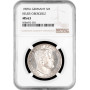 Reuss-Greiz 3 mark 1909 A, NGC MS63, "Prince Henry XXIV (1902 - 1918)" 