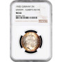 Saxony 2 mark 1902 E, NGC MS66, "Death of Albert of Saxony" silver coin