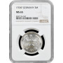 Germany 3 mark 1924 F, NGC MS65, "Weimar Republic (Mark) (1919 - 1925)"