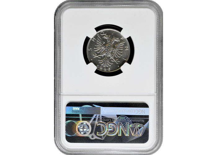 Albania 1/2 lek 1926 R, NGC MS67, "King Zog I (1928 - 1939)" Top Pop