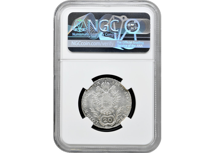Österreich 20 Kreuzer 1804 E, NGC MS63, "Kaiser Franz II. (1792 - 1806)" Pop 1/1