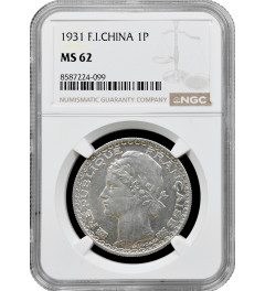 French Indochina 1 piastre 1931, NGC MS62, "French colony (1885 - 1954)"