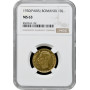 Rumänien 10 Lei 1930 (PARIS), NGC MS63, "König Karl II (1930 - 1940)"