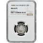 San Marino 1 lira 1898 R, NGC MS64 PL, "Republic (1864 - 1938)" Top Pop 1/0