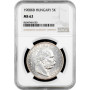 Hungary 5 korona 1908 KB, NGC MS62, "Emperor Franz Joseph I (1867 - 1916)"