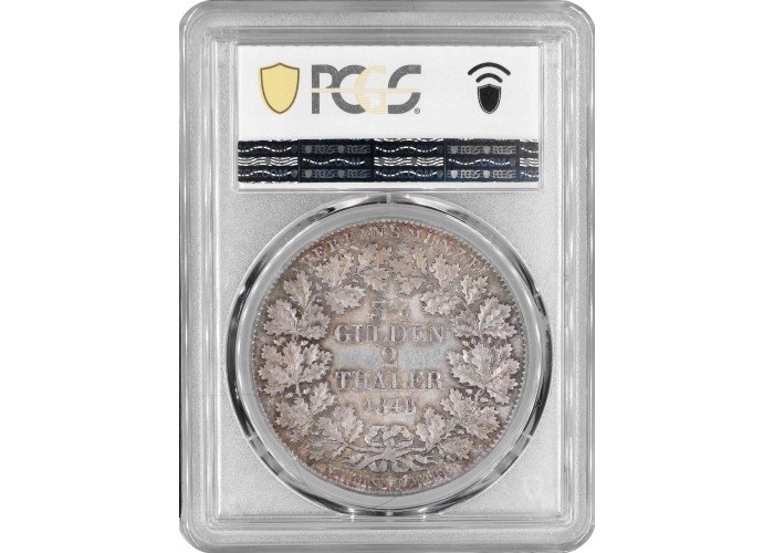 Франкфурт 2 талера 1846 г., PCGS MS62, "Вольный город Франкфурт (1807 - 1866)"