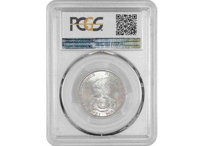 Prussia 2 mark 1913 A, PCGS MS66, "Napoleon Defeat" silver coin
