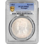 Portugal 1 escudo 1916, PCGS MS62, "Portuguese Republic (1911 - 1969)"