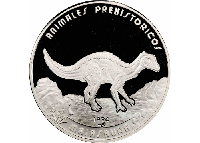 Cuba 5 pesos 1994, PCGS PR69 DCAM, "Prehistoric Animals - Maiasaura" Top Pop 1/0