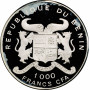 Benin 1000 francs 1994, PCGS PR66 DCAM, "Pre-History - Tyrannosaurus Rex"