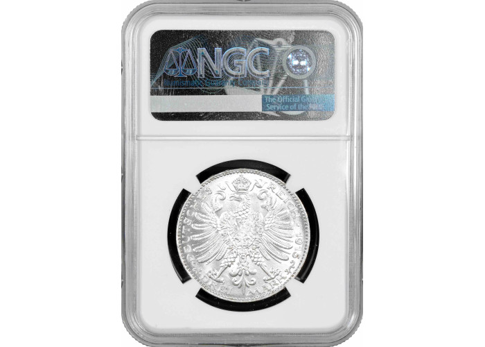 Saxe-Weimar-Eisenach 3 mark 1915 A, NGC MS66, "100th Anniversary - Grand Duke's"