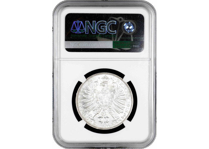 Saxe-Weimar-Eisenach 3 mark 1915 A, NGC MS65, "100th Anniversary - Grand Duke's"