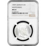 Wurttemberg 3 mark 1909, NGC MS64, "King William II (1891 - 1918)" silver coin