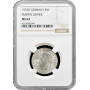 Germany - Third Reich 2 reichsmark 1933 D, NGC MS63, "450th An. - Martin Luther"