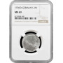 Germany - Third Reich 2 reichsmark 1936 D, NGC MS63, "Nazi Germany (1933-1945)"