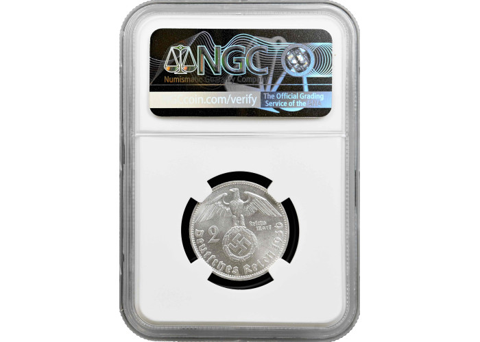 Germany - Third Reich 2 reichsmark 1936 D, NGC MS63, "Nazi Germany (1933-1945)"